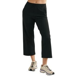 NWT Outdoor Voices Women's Size XXXL Black RecTrek Cropped Wide Leg Pant
